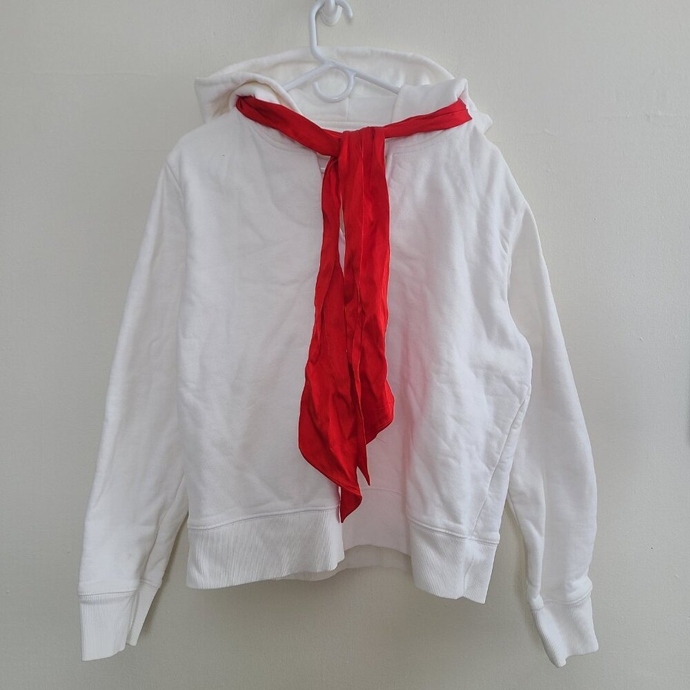 MM6 Maison Margiela Women's Hoodie White size 1 Oversized